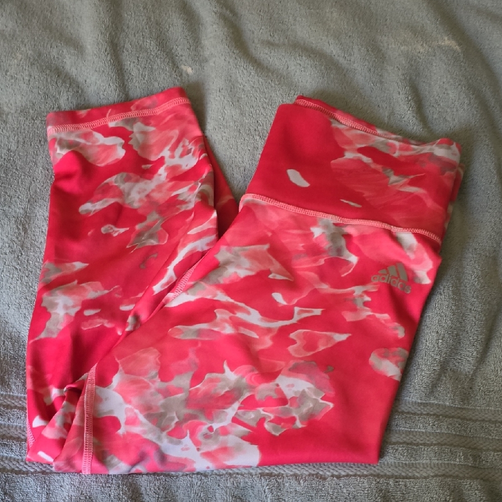 Adidas Kids Floral Pink Leggings